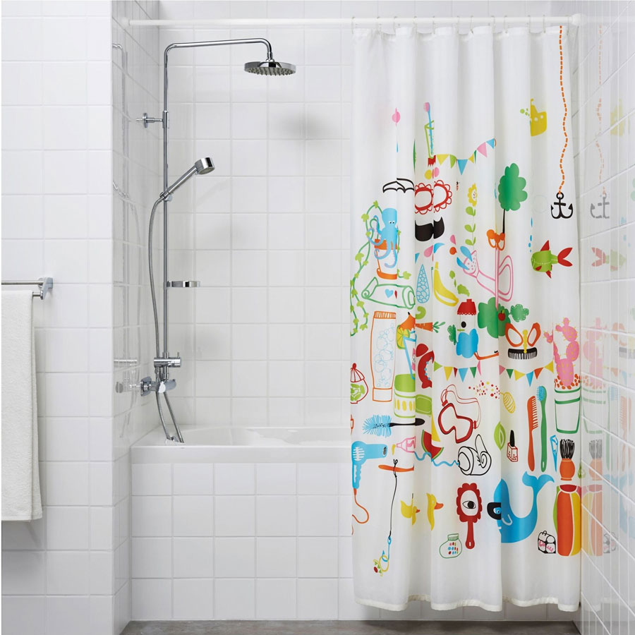 چوب پرده حمام ایکیا مدل IKEA BOTAREN سایز 70-120 سانتی متر