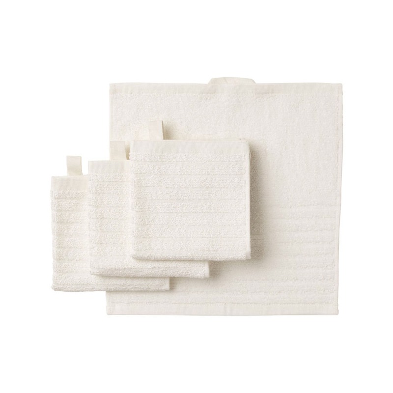 ست 4 عددی حوله ایکیا مدل IKEA VAGSJON سایز 30×30 سانتی متر