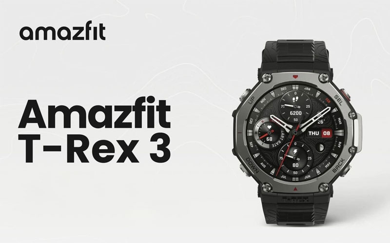 ساعت هوشمند امیزفیت T-Rex 3 با نمایشگر و باتری بزرگتر معرفی شد